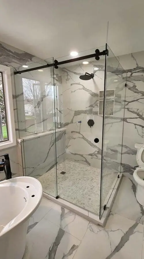 Corner Glass Shower Door