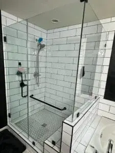 Frameless Glass Corner Showers