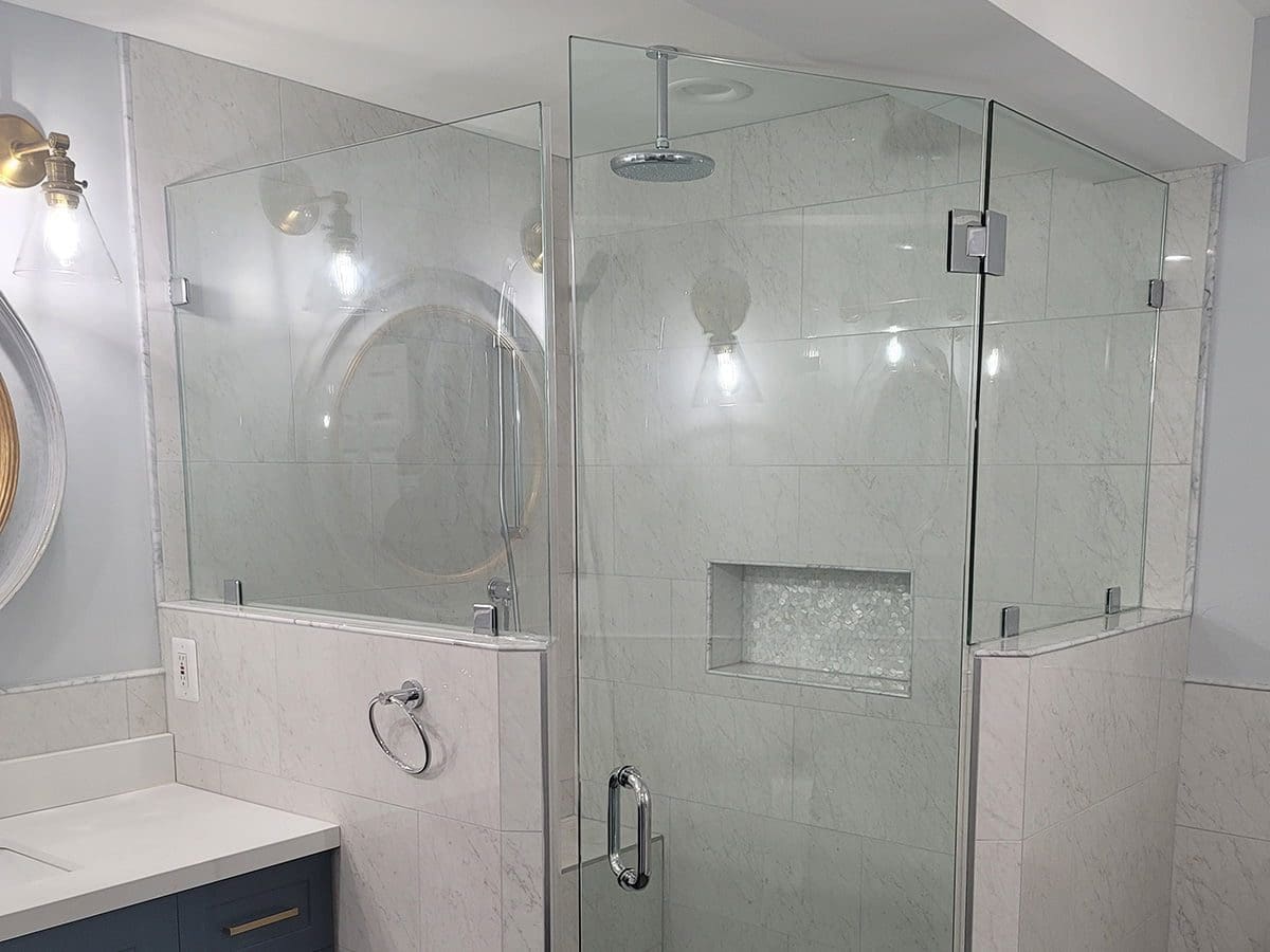 frameless glass shower