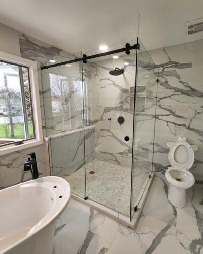 Corner Shower Door