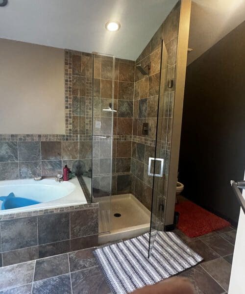 Custom shower door