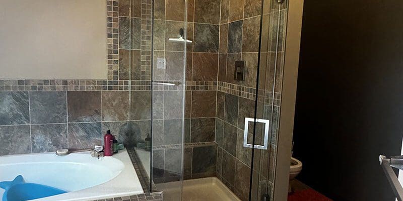 Custom shower door