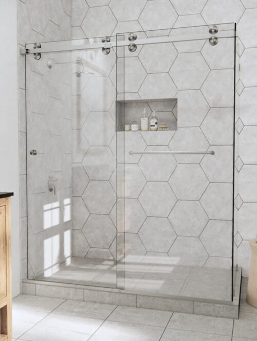 Frameless Bypass shower door