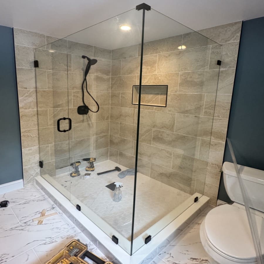 frameless shower images